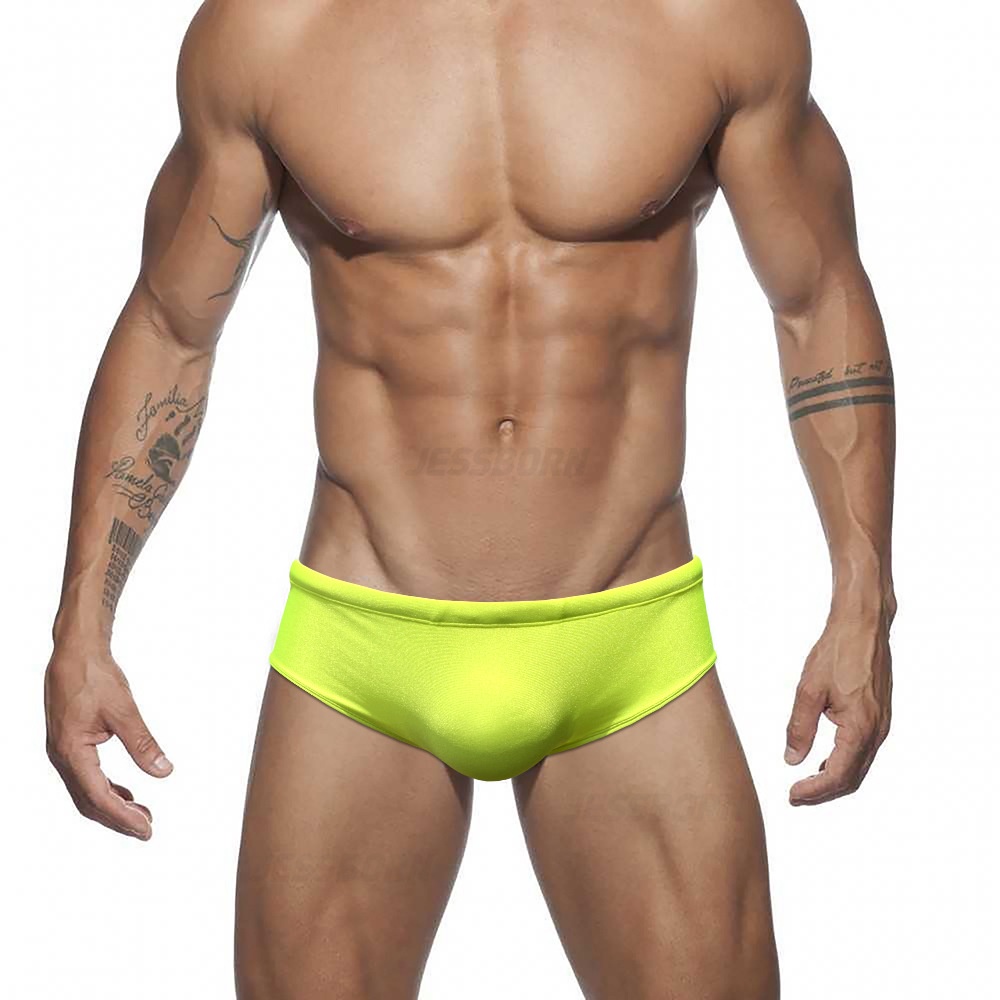 Quần Bơi Boxer Lưng Thấp Màu Trơn Gợi Cảm Thời Trang Cho Nam GG528