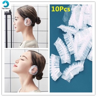 Chụp Tai Nilon Hỗ Trợ Nhuộm Tóc, 100 Nilon Bịt Tai Bảo Vệ Khi Uốn Duỗi Nhuộm. (Ảnh thật)