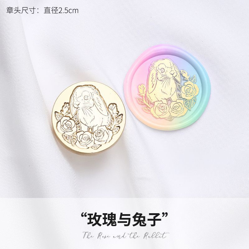 Con Dấu Sáp Niêm Phong Bì Thư Hình Hoạt Hình Ba Chiều DIY