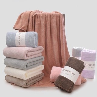 Khăn tắm hàn quốc 140x70 cm khăn tắm 100% cotton kiểu dáng và màu sắc hàn quốc cho gia đình