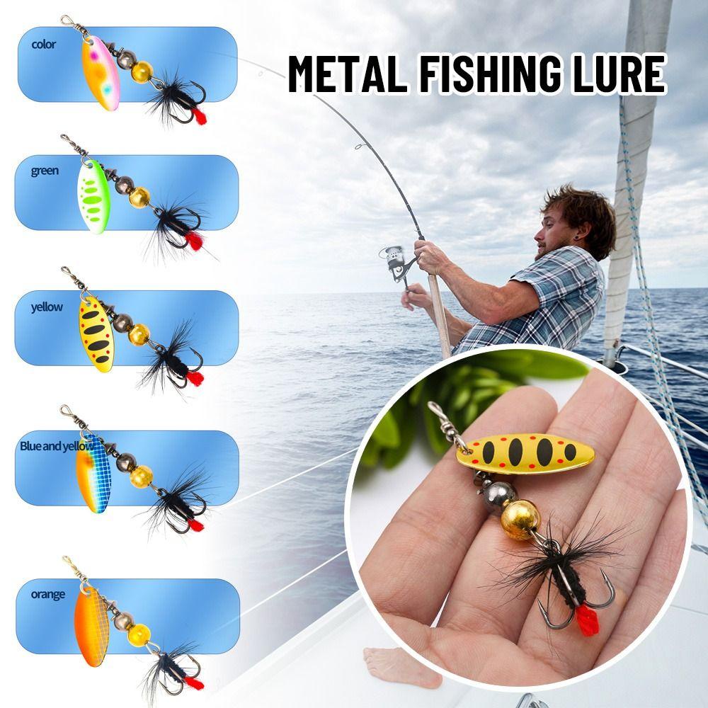 LET Set 2 Mồi Câu Cá Giả Bằng Kim Loại Siêu Bền 4g / 8g