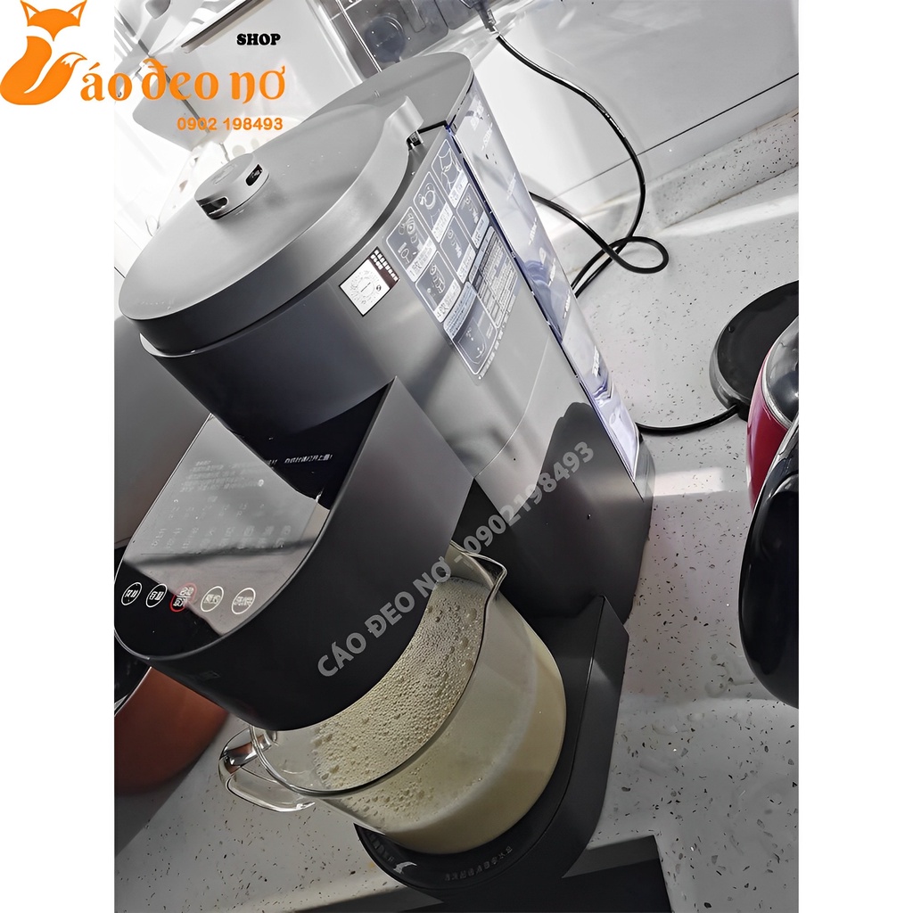 MÁY SỮA HẠT TỰ VỆ SINH CAO CẤP JOYOUNG K350- Cáo đeo nơ bảo hành 12 tháng