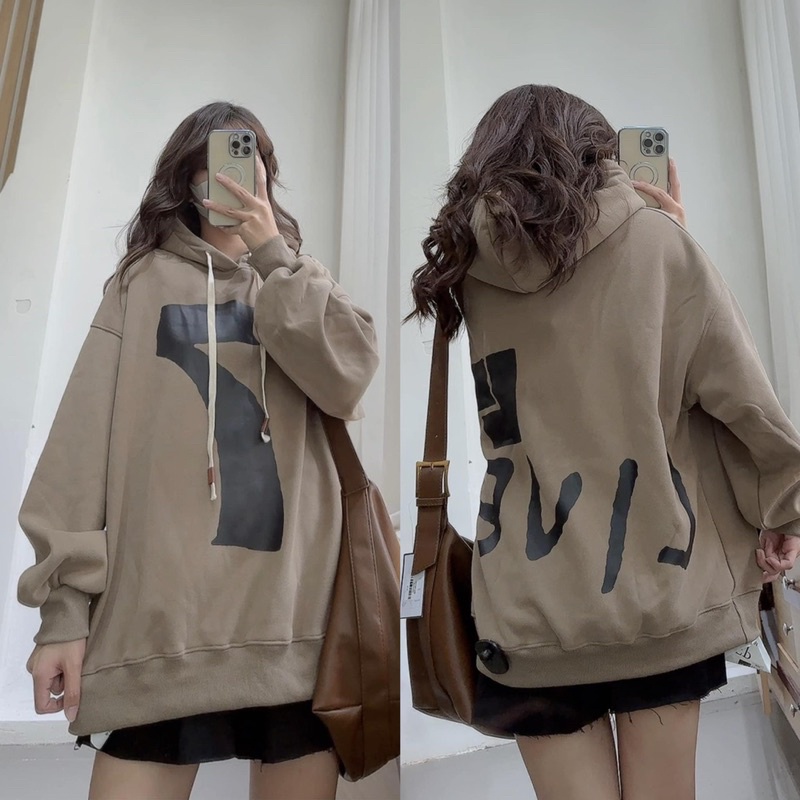 Áo hoodie nỉ cotton số 7 LN12