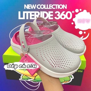 Dép sục cross Literide nam nữ màu xám hồng hàng loại 1 cực êm chính hãng chống nước