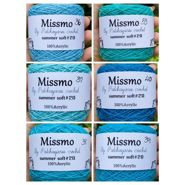 Sợi Missmo  cuộn 200gram - Màu 01-50
