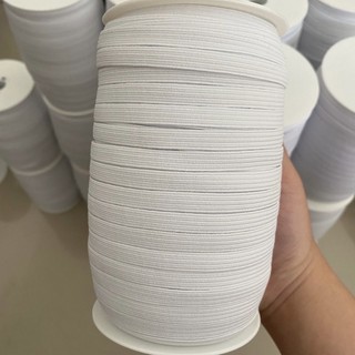 1 mét thun 1cm - 1.2cm trắng / đen hàng công ty