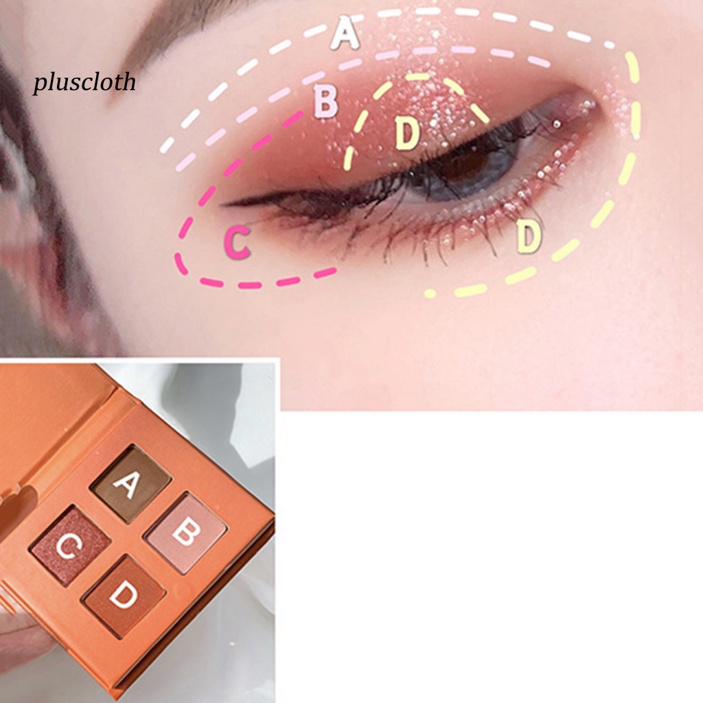 Bảng Phấn Mắt 4 Màu Chống Thấm Nước Và Chống Nhòe Cao Cấp