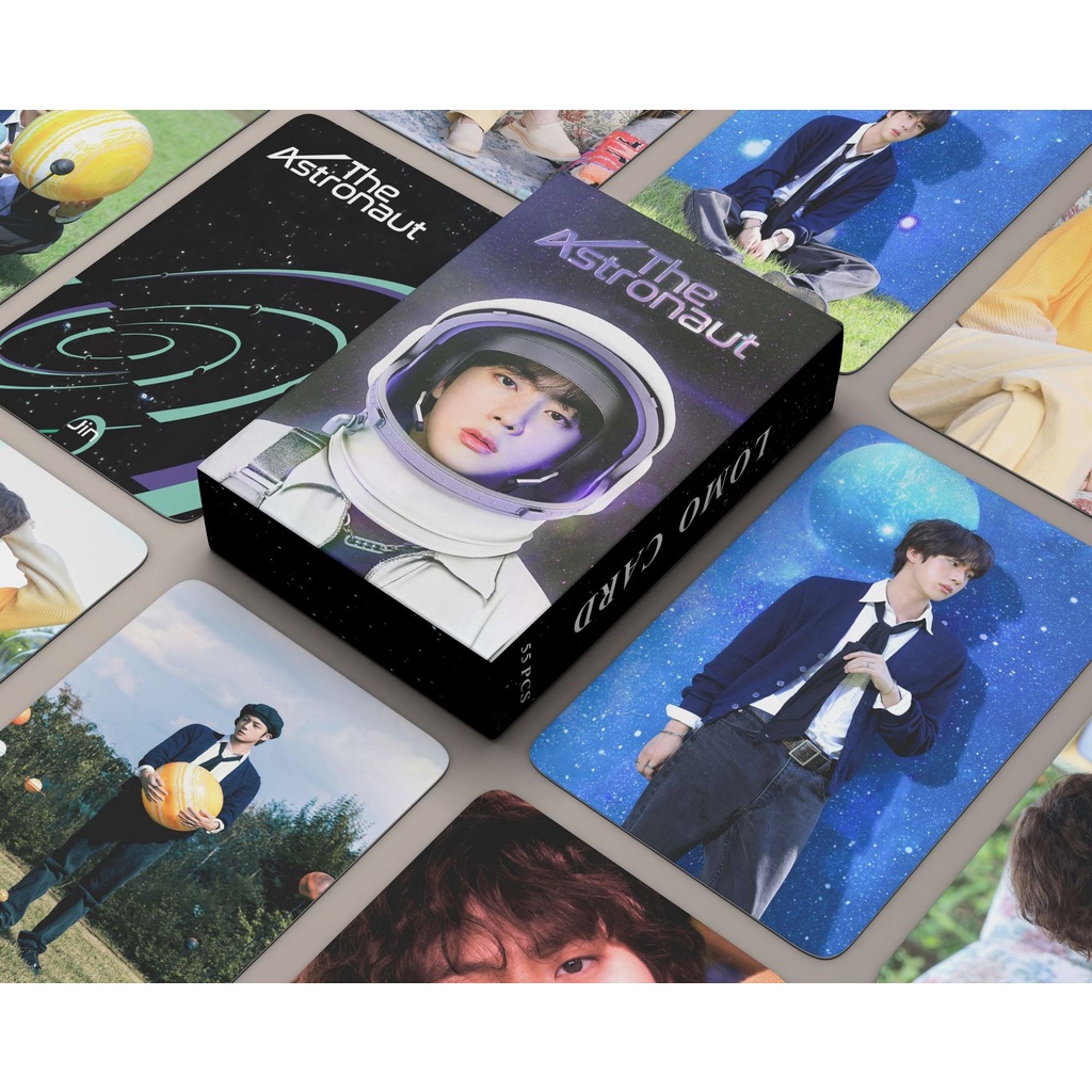 BTS JIN Album The Astronaut Photocard JIMIN ID : Chaos & V Vogue & JUNGKOOK TIME DIFFERENCE 2022 DALMAJUNG J-HOPE Solo JACK IN THE BOX Lomo Card Postcard