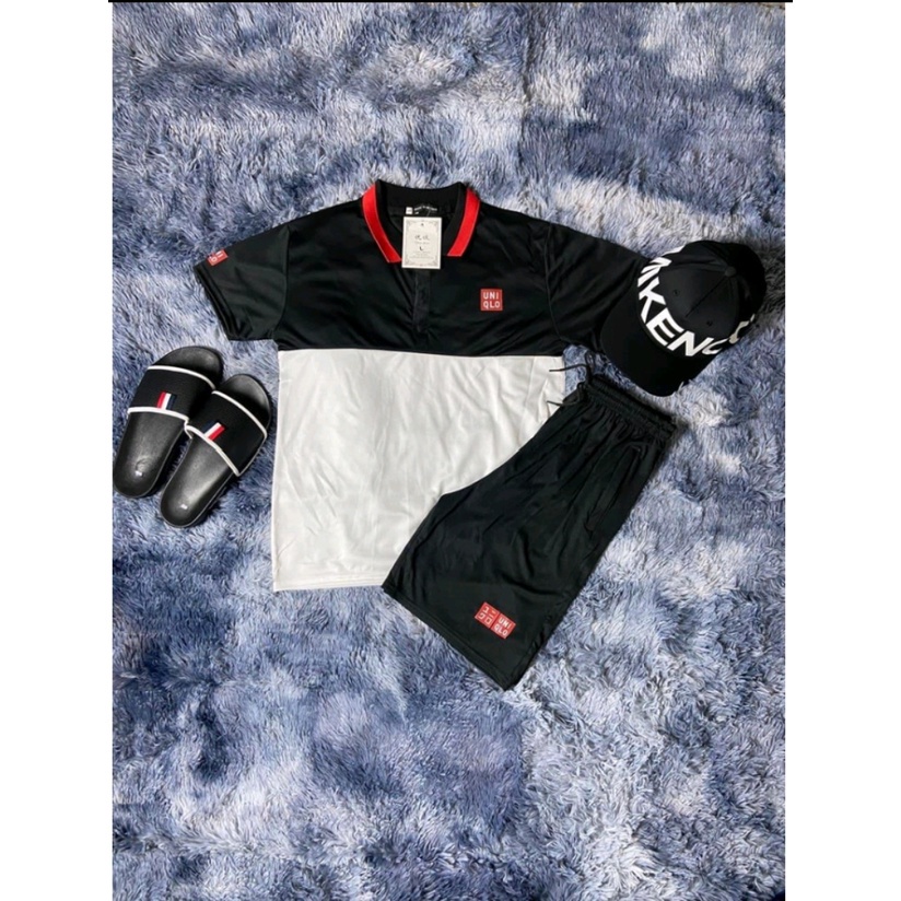 Bộ Uniqlo Bộ Thể Thao Nam Đồ Bộ Nam Hè UNi Chất Liệu Thun Lạnh Co Dãn 4 Chiều