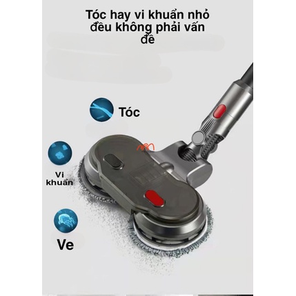 Đầu Hút Bụi Kiêm Lau Nhà Dyson V7 V8 V10 V11