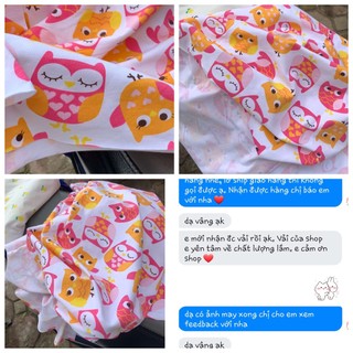 Vải cotton 4 chiều co giãn cho bé - Vải thun cotton cú hồng