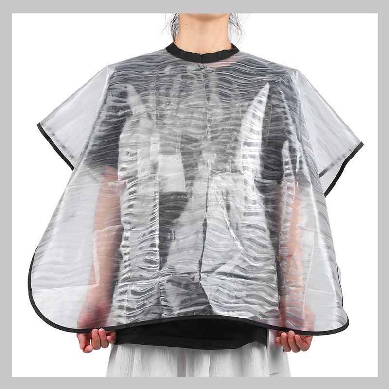 Áo Choàng Nhuộm Tóc, Khăn Choàng Nhuộm Tóc, Miếng Da Nhuộm Tóc Silicone Chống Thấm.