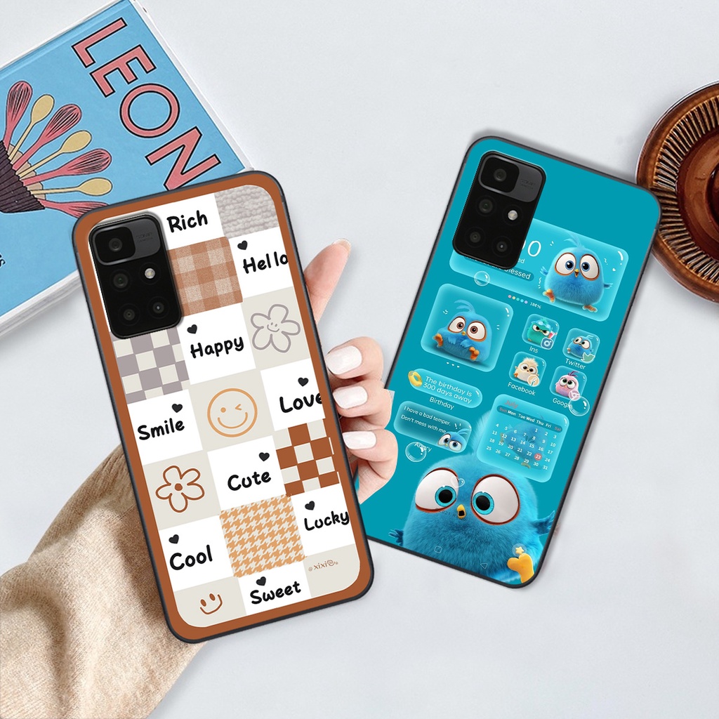 Ốp Xiaomi Redmi 10 in hình gấu vịt caro nhiều màu sắc ngộ nghĩnh dễ thương