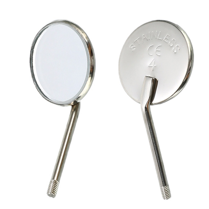 Set 10 Gương Nha Khoa Bằng Thép Không Gỉ Chăm Sóc Răng Miệng