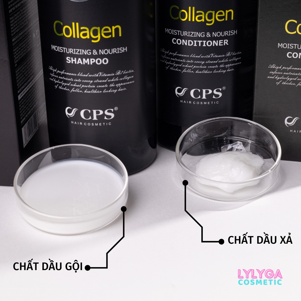 Cặp dầu gội dầu xả Collagen CPS Natural Spa 1000ml CHÍNH HÃNG phục hồi tóc mềm mượt GX16
