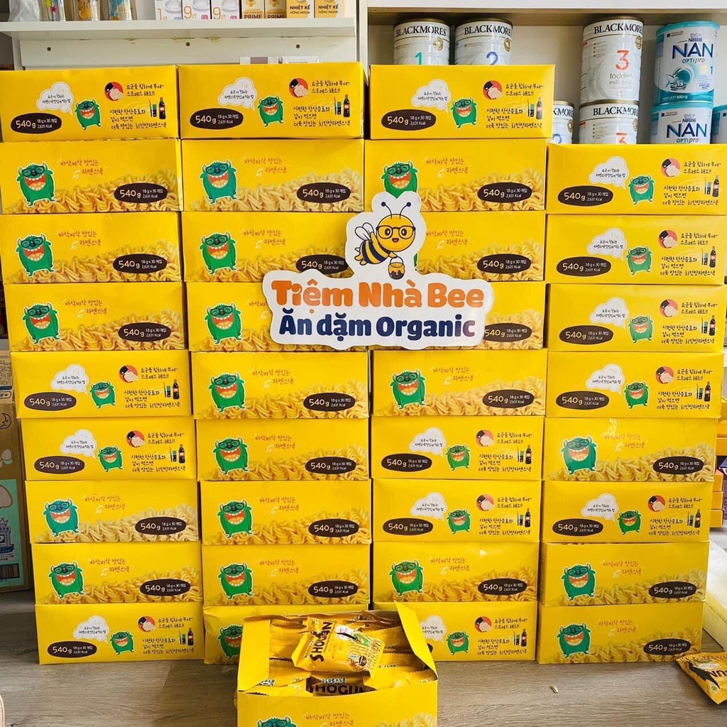 Mì Tôm Trẻ Em SHOGUN Nhập Khẩu Hàn Quốc Thùng 30 Gói