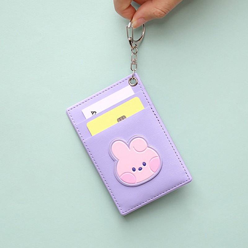 Bao thẻ dán da BTS BT21 Minini hàng chính hãng Monopoly