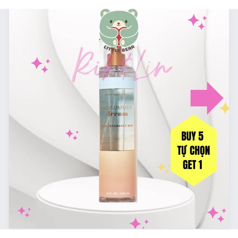 Auth MIDSUMMER DREAM - Xịt Thơm Body Mist Bbw