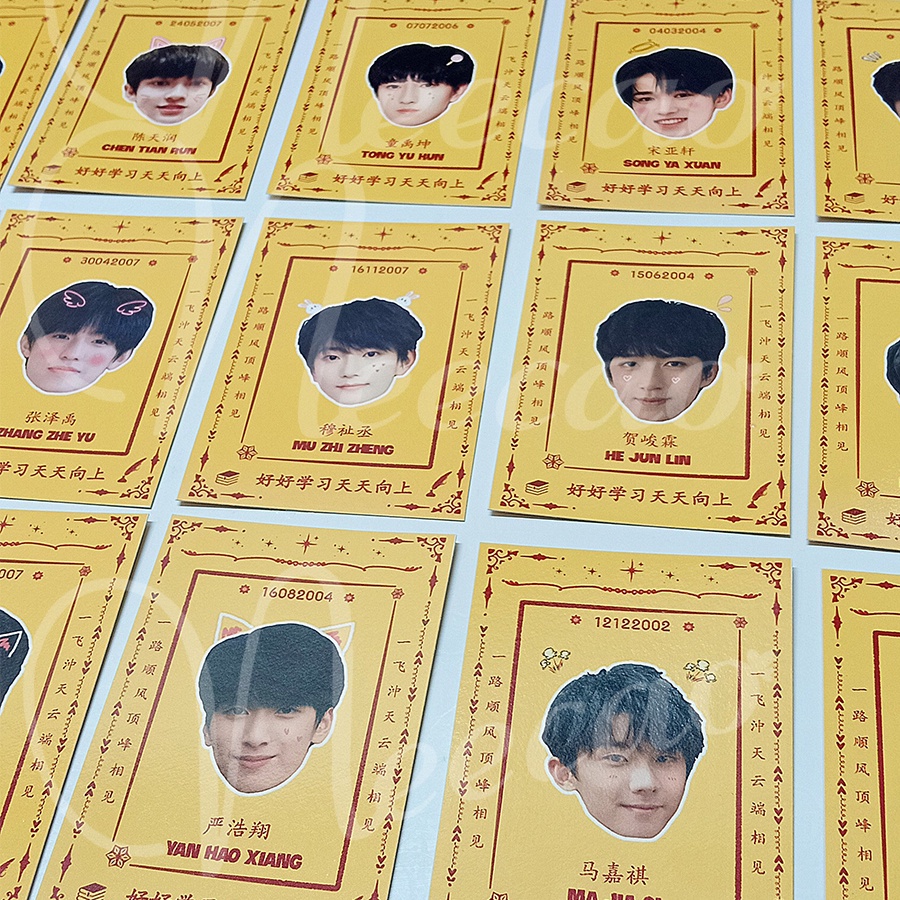 1Thẻ Cầu Bias Card TF Family TNT TF Gia Tộc F3 Thời Đại Thiếu Niên Đoàn Thành Viên Teens In Times Designed Unoff Neecao