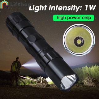 Đèn pin led mini 3w siêu sáng chống thấm nước nhỏ gọn sử dụng pin aa