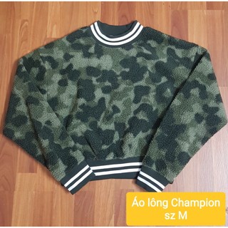 ÁO ấm đại hàn LEN CỪU  của CHAMPIONS DÁNG ngắn bo gấu