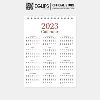 [Hàng tặng không bán] Sổ tay Eglips kèm lịch 2023