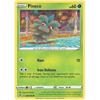 Thẻ bài pokemon pineco - 008/185 - common
