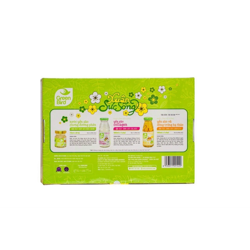 HỘP QUÀ TẾT XUÂN 2024 YẾN SÀO NUTRINEST - Green Bird