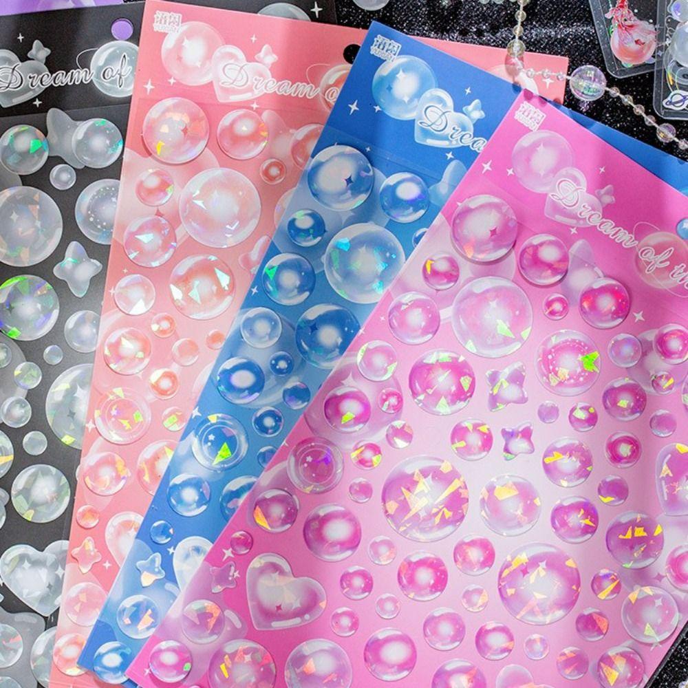 Miếng Dán Bong Bóng Lấp Lánh Dùng Trang Trí Sổ Tay DIY