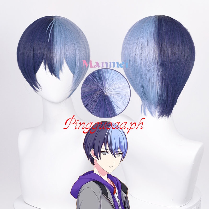 Nhân Vật SEKAI Hoạt Hình Anime Nhiều Màu Sắc Tóc Giả Ngắn Cosplay Nhân Vật Touya