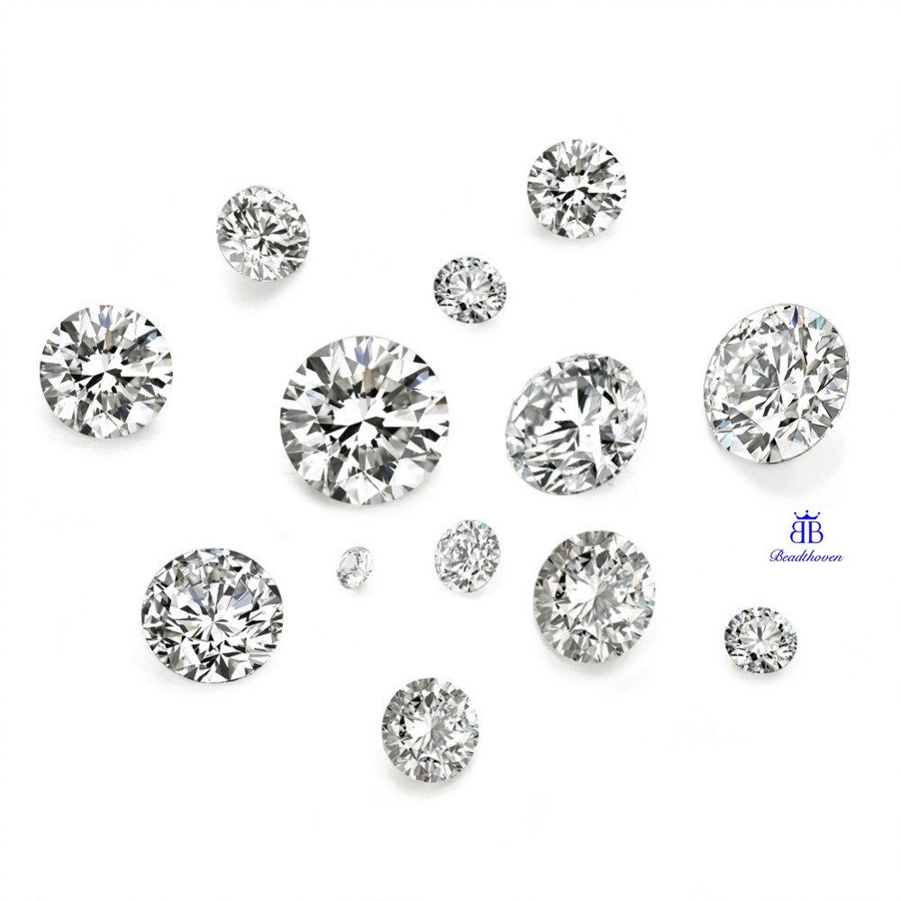1 Bộ 50 Viên Đá Mài Kim Cương Nhân Tạo Kích Thước 1mm 2mm 3x2mm 4x2.5mm 5x3mm