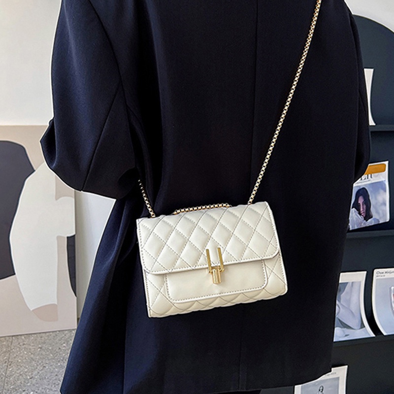 Túi Đeo Vai Dây Xích Đô Thị Hình Thoi Thời Trang Cho Nữ