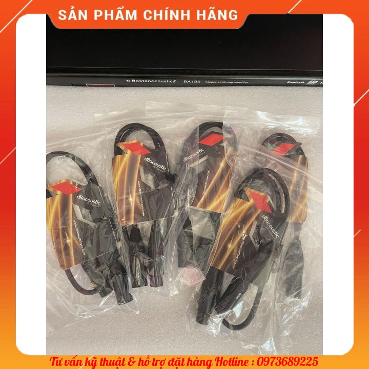 DÂY CANON ĐỰC CÁI DBACOUSTIC CHÍNH HÃNG  CANON BALANCE XLR - GIÁ 1 ĐÔI