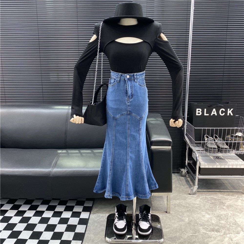 Chân váy đuôi cá nhập mẫu mới nhất HQJeans co giãn ôm body tôn dáng vòng ba