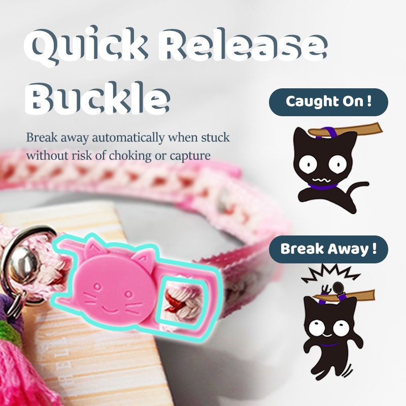 HamshMoc Vòng Cổ Mềm Mại Có Chuông Điều Chỉnh Được Dành Cho Mèo Cưng Mặc Hàng Ngày