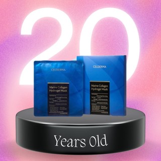 Mặt Nạ Thạch Collagen Tươi Celderma Marine Collagen Hydrogen Mask (Màu Xanh)