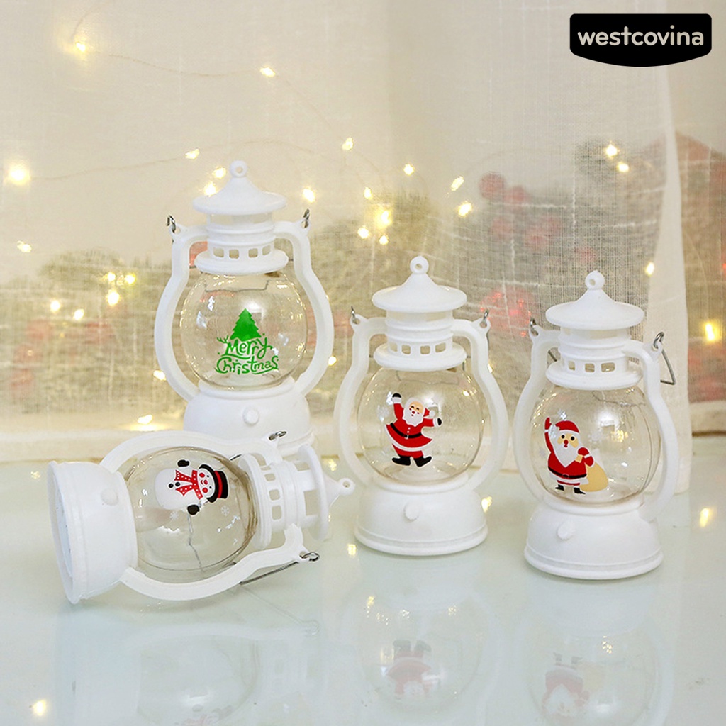 [Hot]☃Đèn Lồng LED Trang Trí Giáng Sinh Tiết Kiệm Năng Lượng