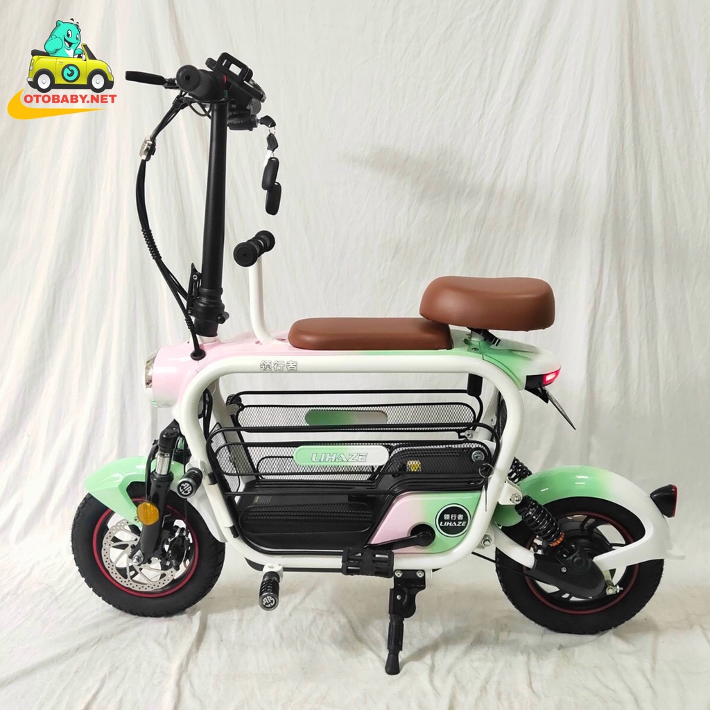Xe đạp điện mini 2 yên 3 yên hotgirl gấp gọn cao cấp thương hiệu LIHAZE