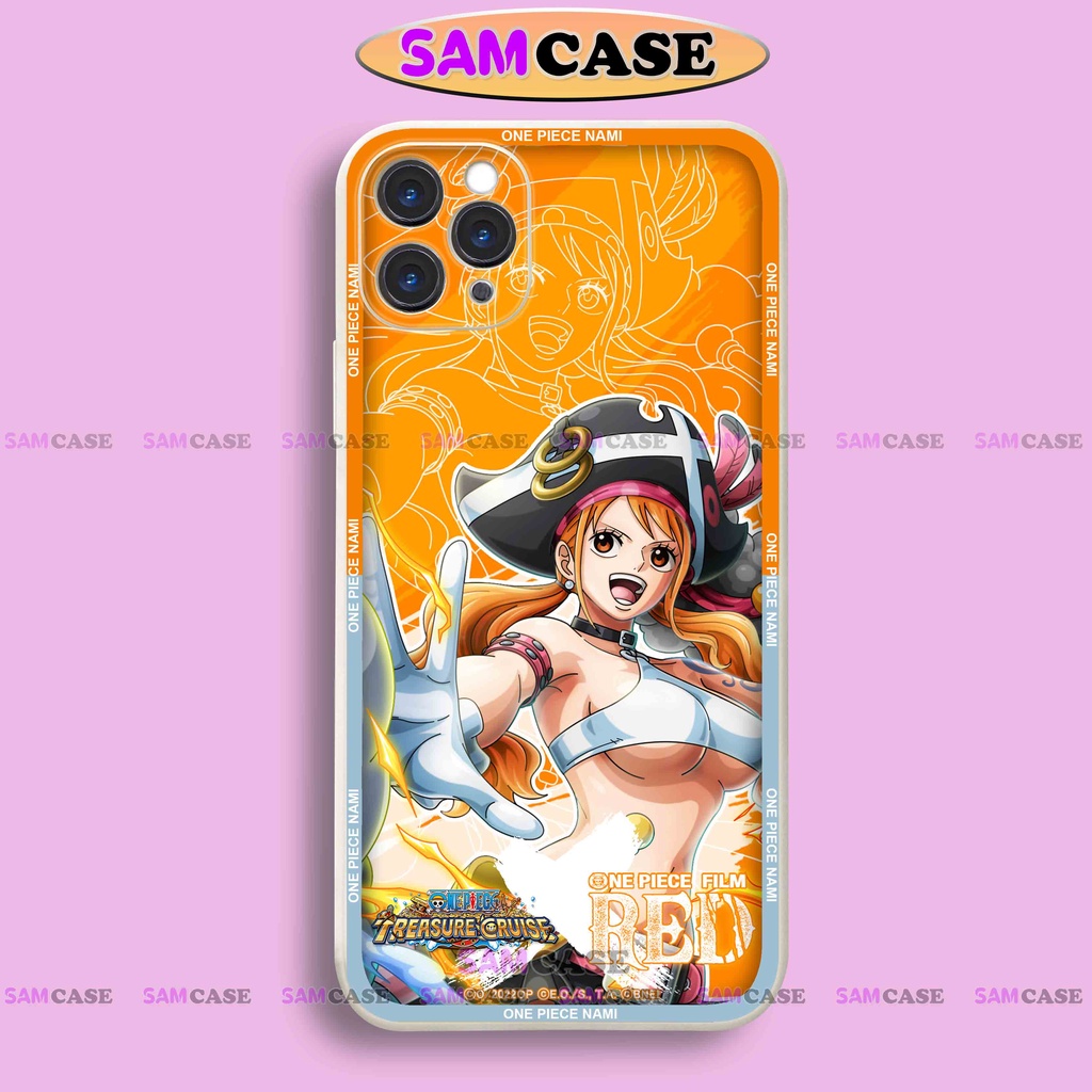 Ốp lưng điện thoại iPhone anime one piece nami cạnh vuông silicon dẻo bvc ip 6/6s/7/8/X/XS/XR/11/12/13/14 Pro Max Plus