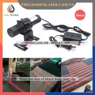 Đèn Laser Máy Cắt Đá 💥 Siêu mạnh phi 26mm 5V 200mW 💥 Chân Vuông Cố Định 💥 Hơn 10.000 giờ sử dụng liên tục 24/24