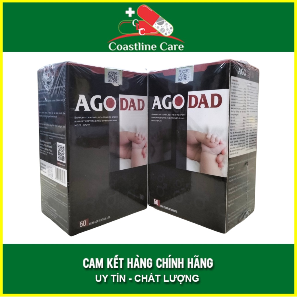 Ago Dad giúp hỗ trợ bồi bổ và tăng cường sức khỏe nam giới (Hộp 50 viên) - CLC Pharmacy