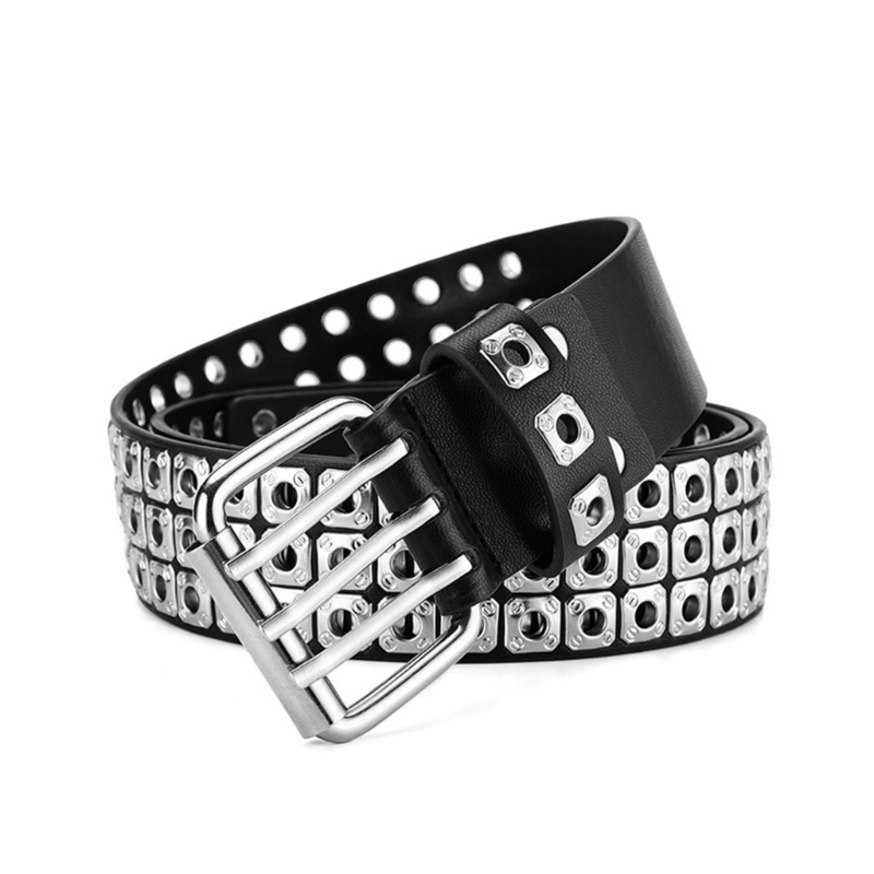 Thắt Lưng Cao Bồi Bằng Da Pu Bản Rộng Cổ Điển Sang Trọng Có Thể Điều Chỉnh Cho Nam