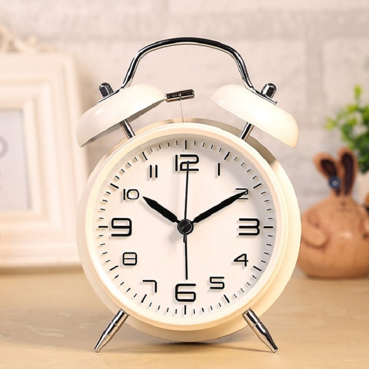Đồng Hồ Để Bàn Quả Chuông Báo Thức Cực To, Có Đèn LED