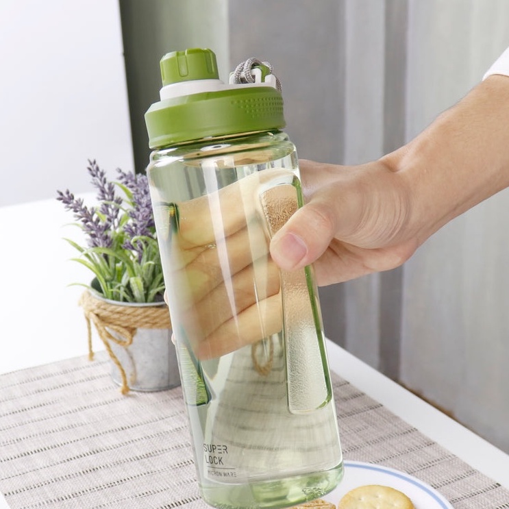 Bình nhựa Super Lock Water 680ml - 6928 Thái Lan cao cấp không chứa chất gây ung thư (BPA Free)