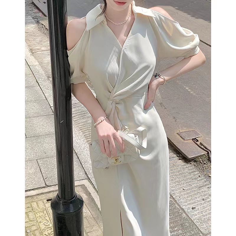 Đầm Trắng Thiết Kế Độc Đáo Phong Cách Pháp Thời Trang Mùa Hè Sang Trọng Cho Nữ