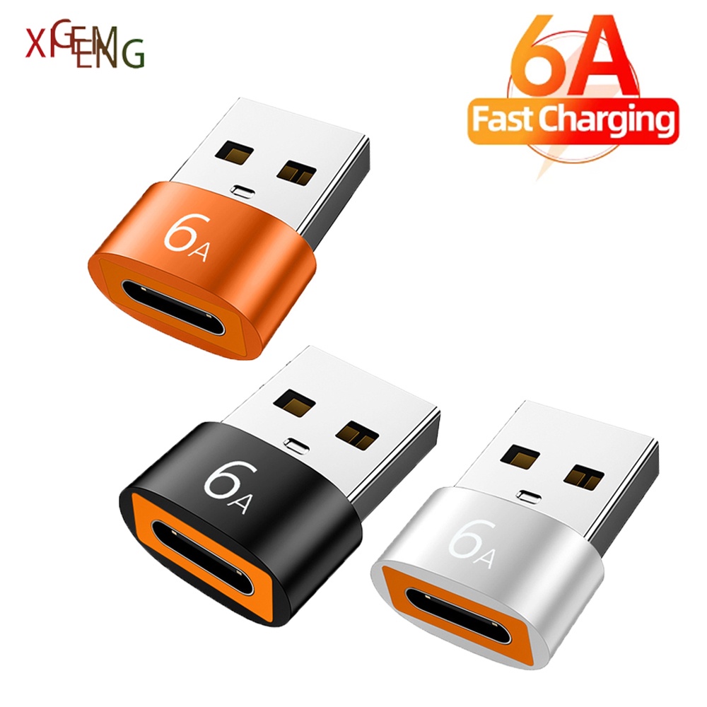 Bộ ChuyểN ĐổI USB 3.0 Sang 6A Type-C OTG 6A Type-C Sang USB 3.0 Cho ĐiệN ThoạI MáY TíNh BảNg