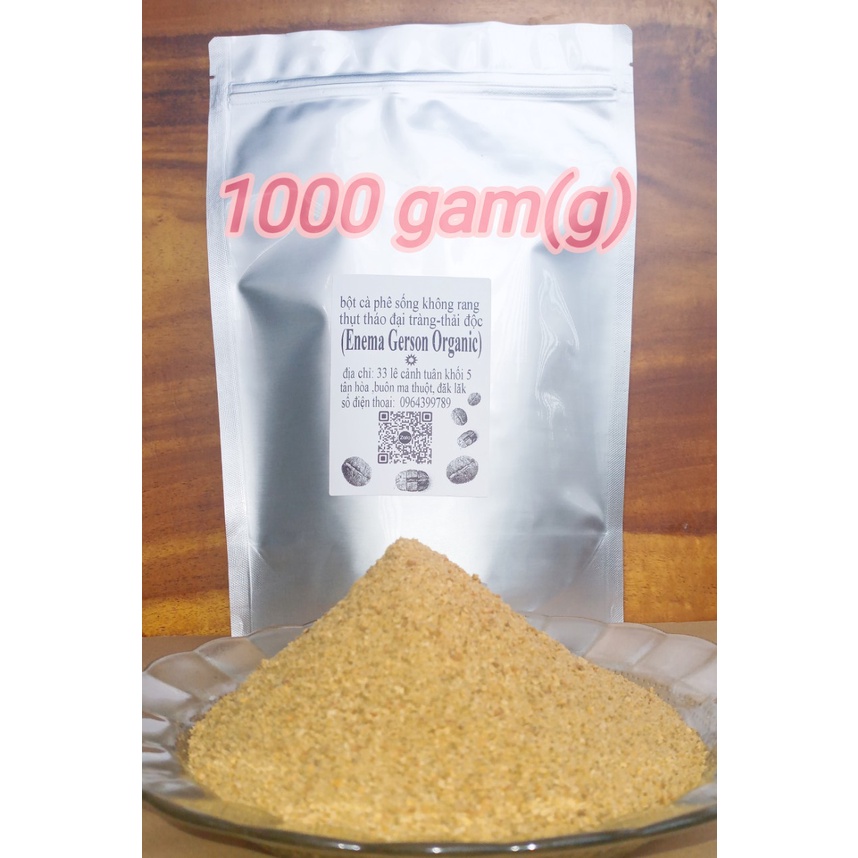 MÀU VÀNG_ THẢI ĐỘC ĐẠI TRÀNG ENEMA DETOX ORGANIC COFFE_ 1000G(1kg)