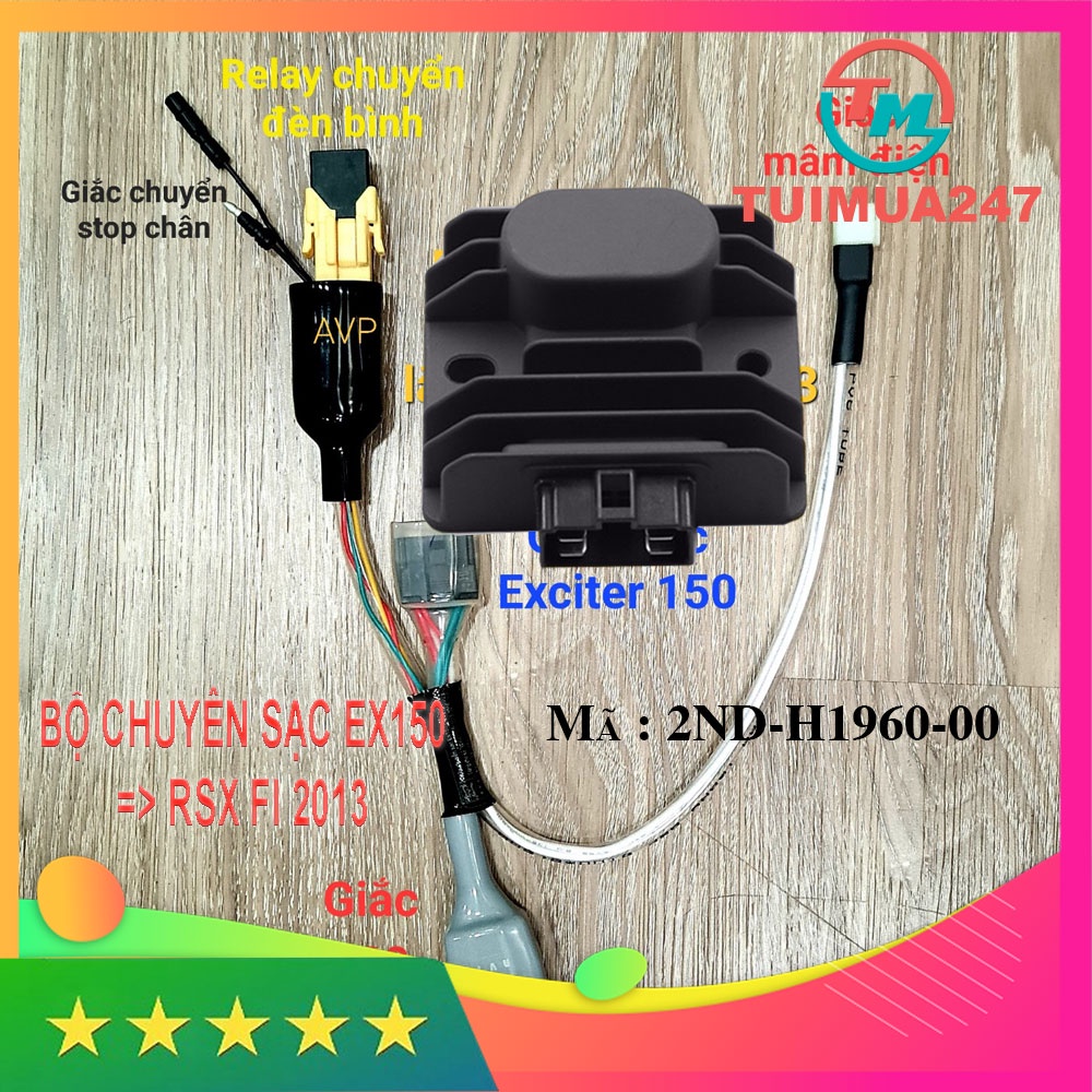 Bộ Dây Chuyển Sạc Ex150 Độ Cho RSX Fi 2013