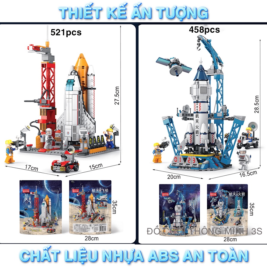 Đồ chơi lắp ráp bé trai: Mô hình lắp ráp tàu chiến, lắp ráp xe cảnh sát robot, tàu vũ trụ