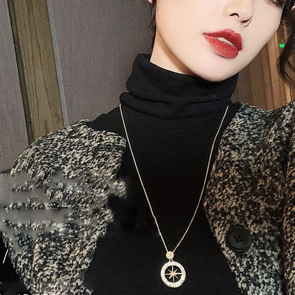 QQMALL Vòng Cổ Choker Mặt Ngôi Sao Phong Cách Hàn Quốc Sang Trọng Dành Cho Nữ